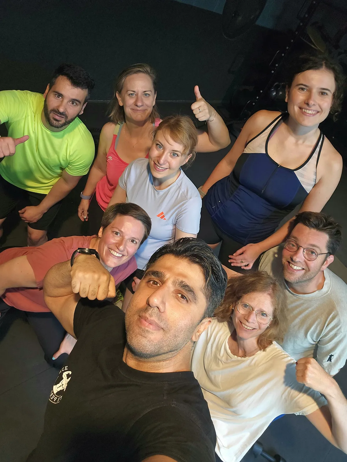 Group selfie after training