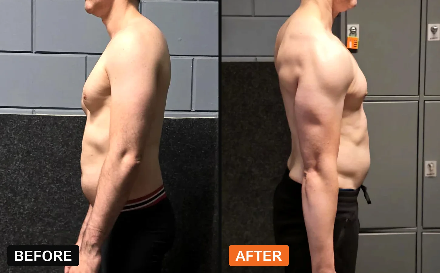 Client before and after: Client C · side